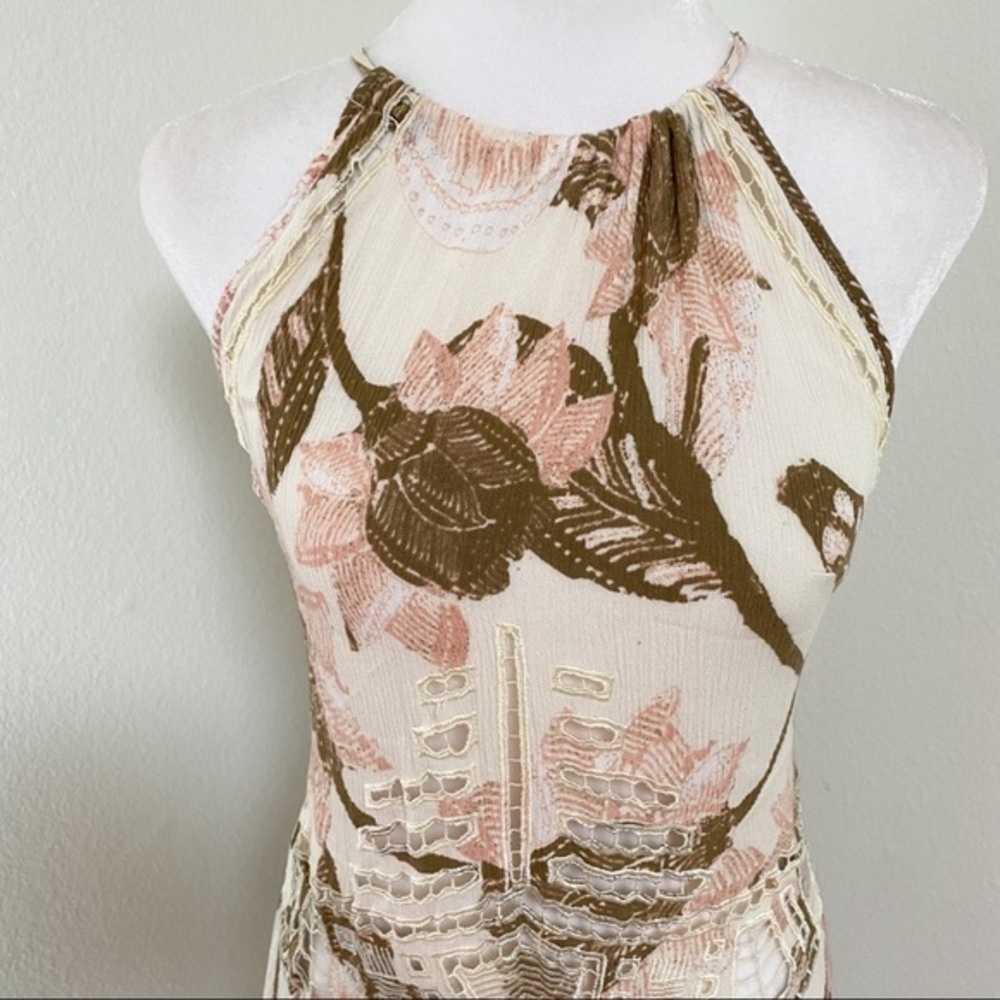 Free people printed slip crisscross straps dress - Picture 3 of 10